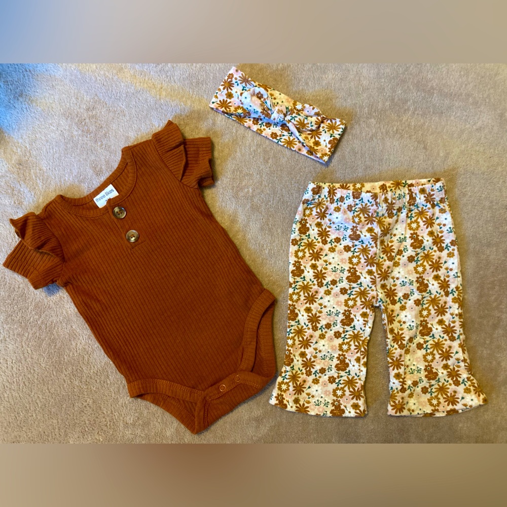 3 pc adorable baby hippie